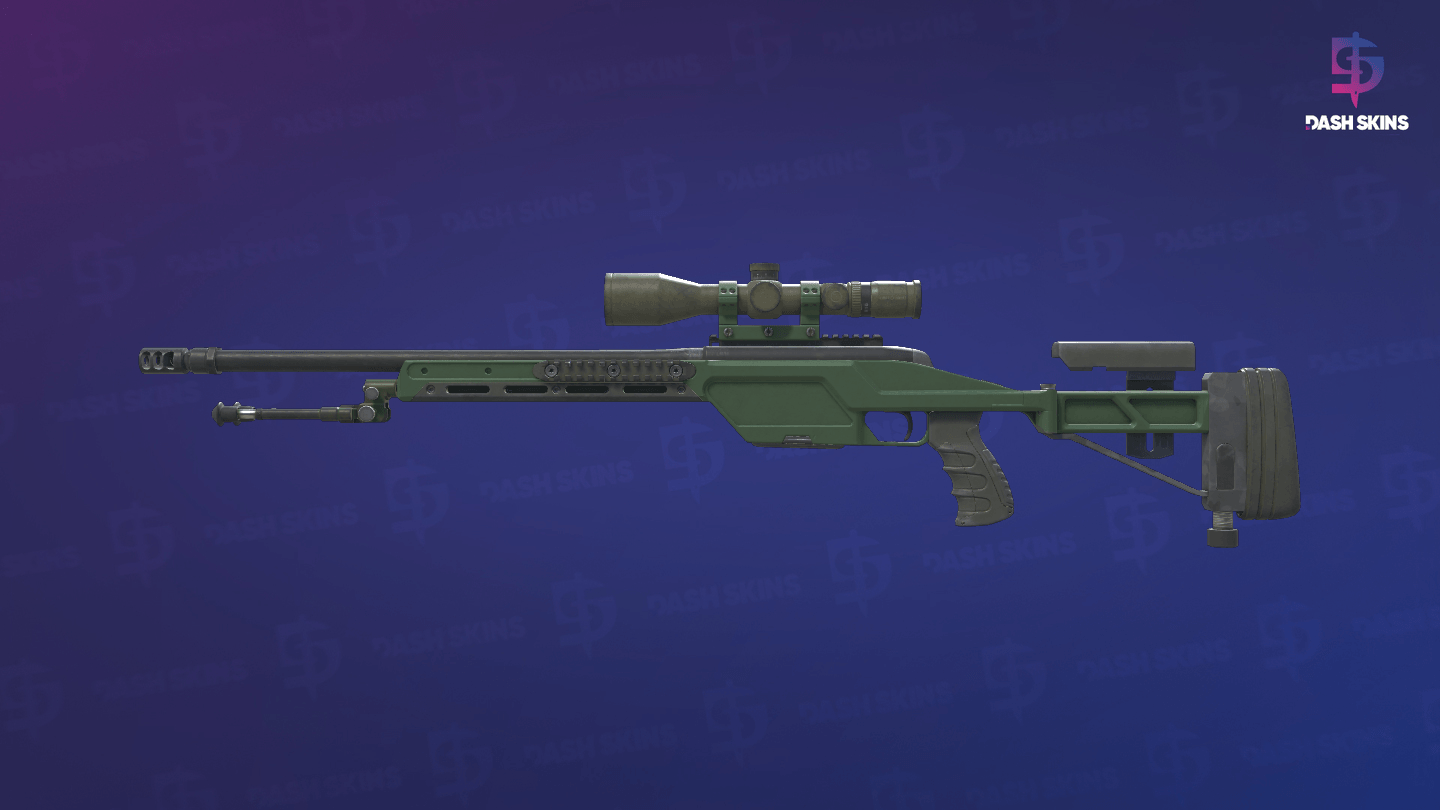 SSG 08 | Green Ceramic (Field-Tested) - Frontside Screenshot