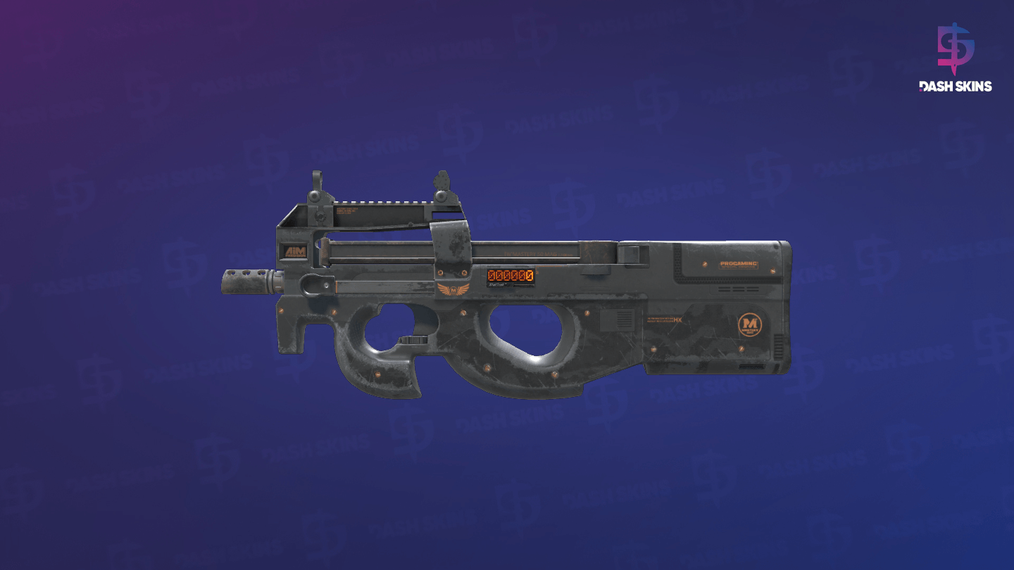 StatTrak™ P90 | Elite Build (Well-Worn) - Frontside Screenshot