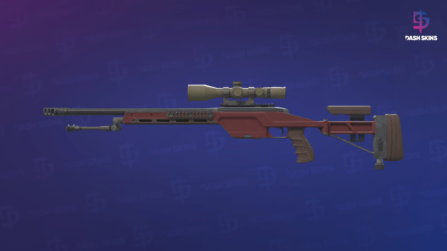 SSG 08 | Red Stone (Field-Tested) - Frontside Screenshot