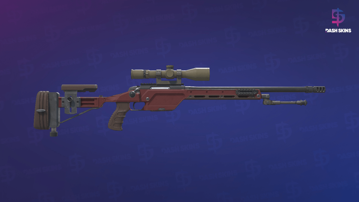 SSG 08 | Red Stone (Field-Tested) - Backside Screenshot