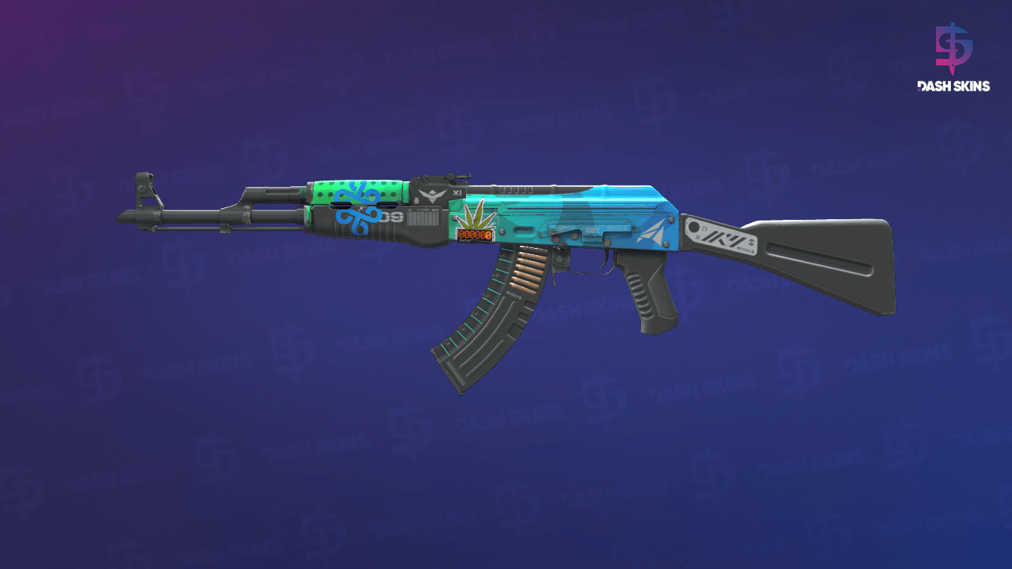 StatTrak™ AK-47 | Ice Coaled (Minimal Wear) - Frontside Screenshot