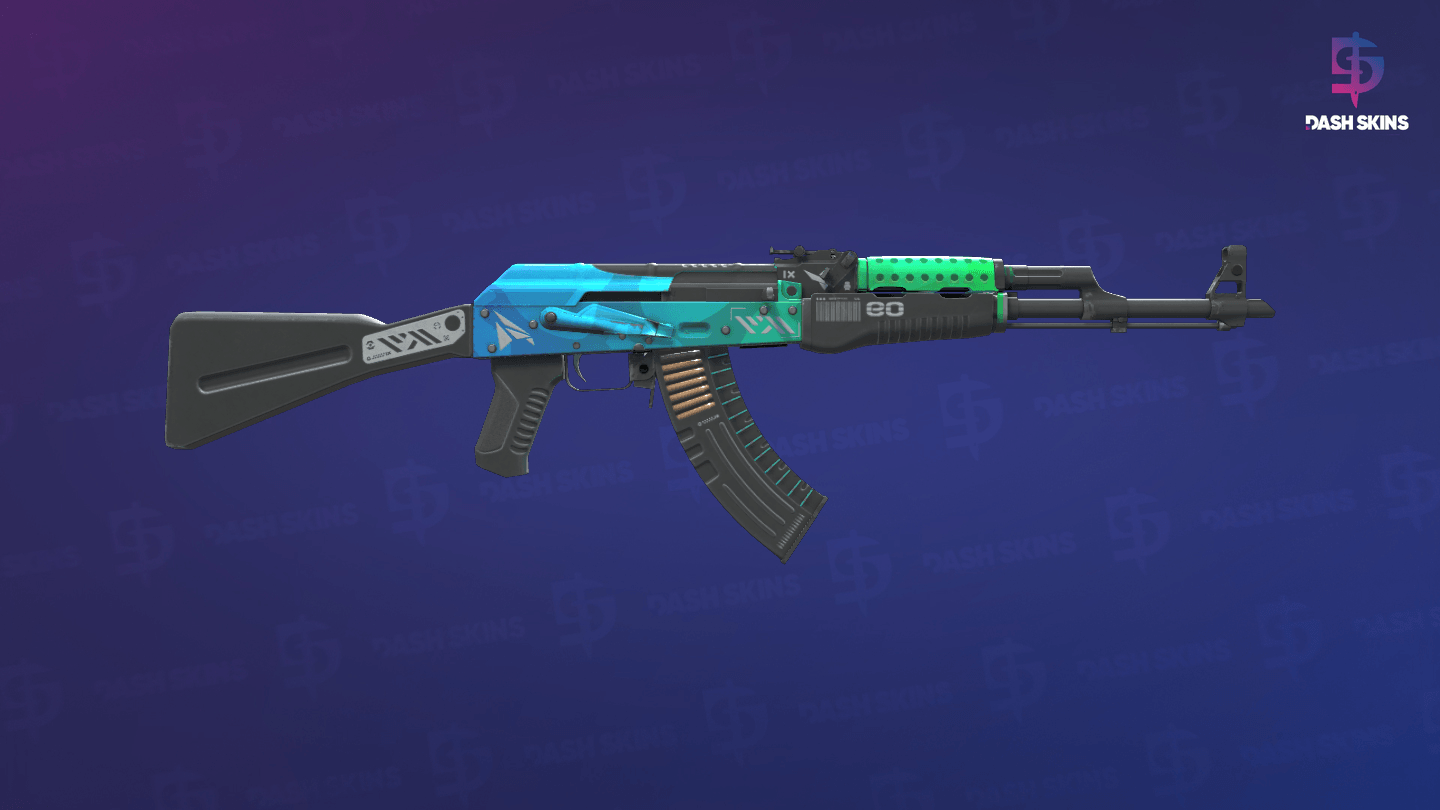 StatTrak™ AK-47 | Ice Coaled (Minimal Wear) - Backside Screenshot