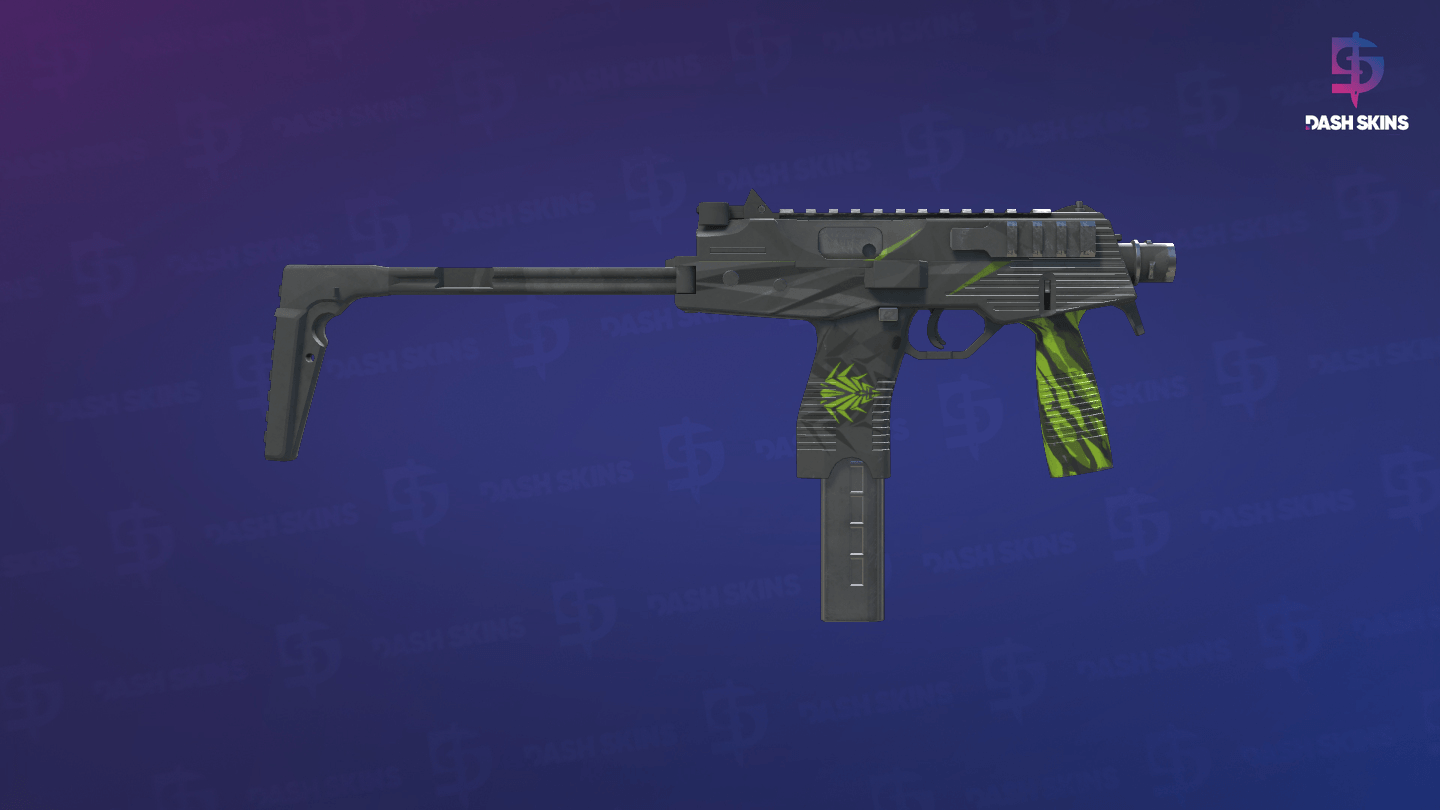 MP9 | Deadly Poison (Well-Worn) - Backside Screenshot