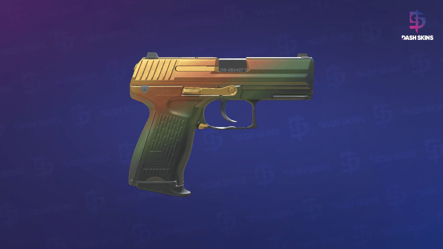 P2000 | Amber Fade (Field-Tested) - Backside Screenshot
