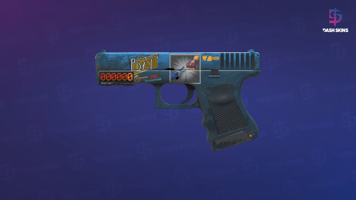 StatTrak™ Glock-18 | Off World (Field-Tested) - Frontside Screenshot