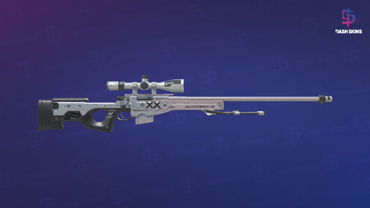 AWP | Printstream (Well-Worn) - Backside Screenshot