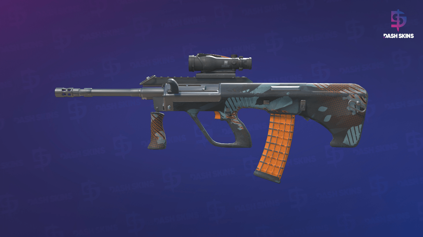 AUG | Amber Slipstream (Field-Tested) - Frontside Screenshot