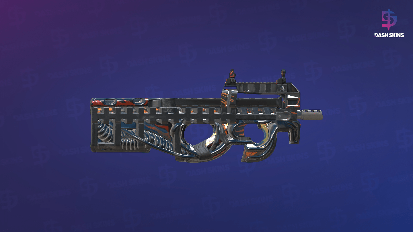 StatTrak™ P90 | Vent Rush (Minimal Wear) - Backside Screenshot