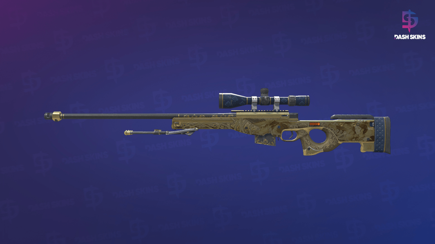 StatTrak™ AWP | Queen's Gambit (Well-Worn) - Frontside Screenshot