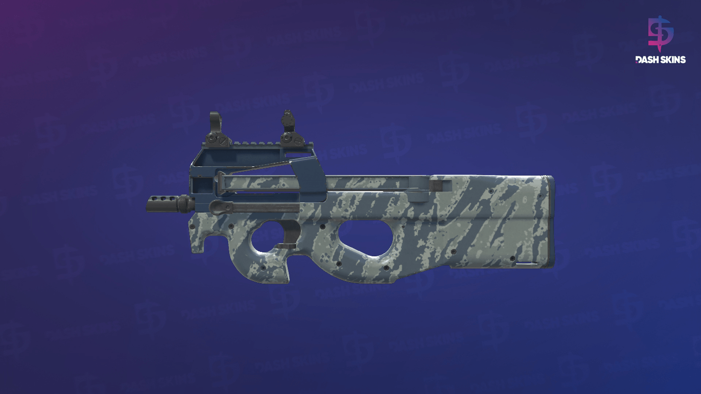 P90 | Blue Tac (Minimal Wear) - Frontside Screenshot