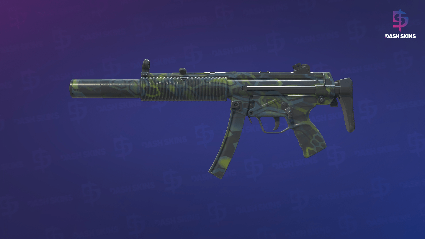 MP5-SD | Lime Hex (Field-Tested) - Frontside Screenshot