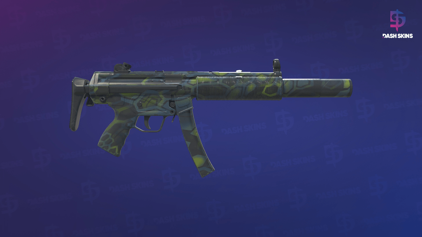 MP5-SD | Lime Hex (Field-Tested) - Backside Screenshot