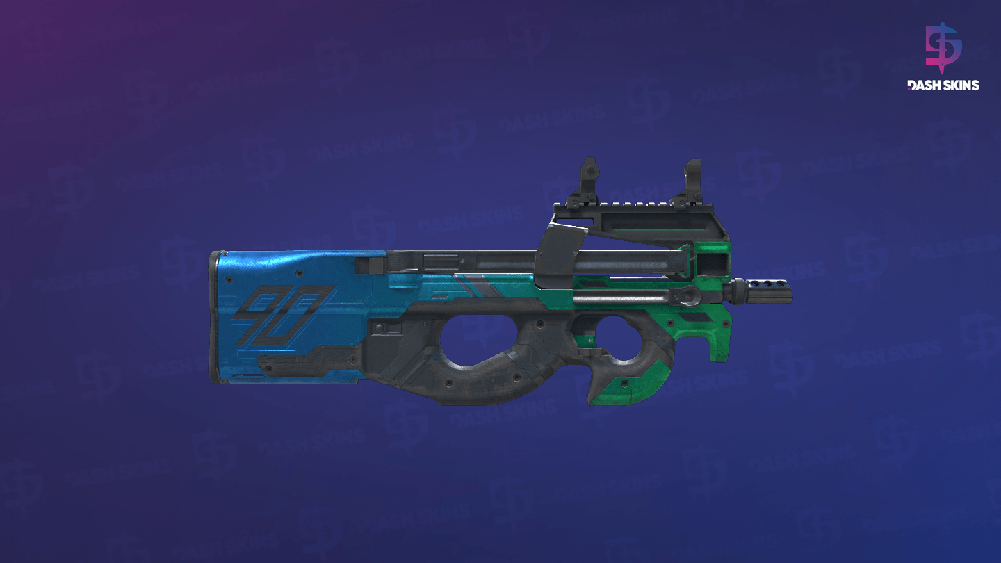 P90 | Wave Breaker (Well-Worn) - Backside Screenshot