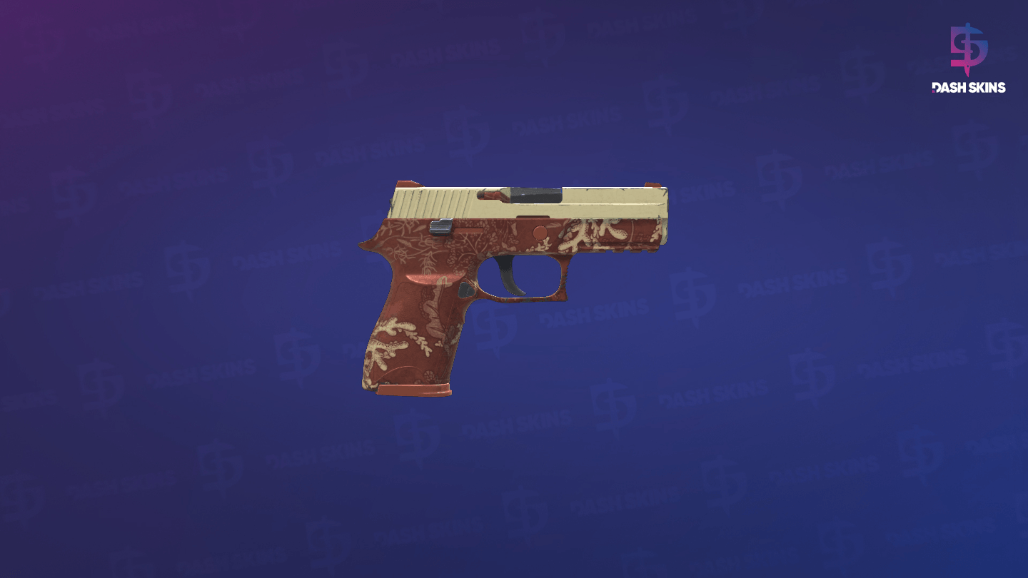 P250 | Red Tide (Field-Tested) - Backside Screenshot