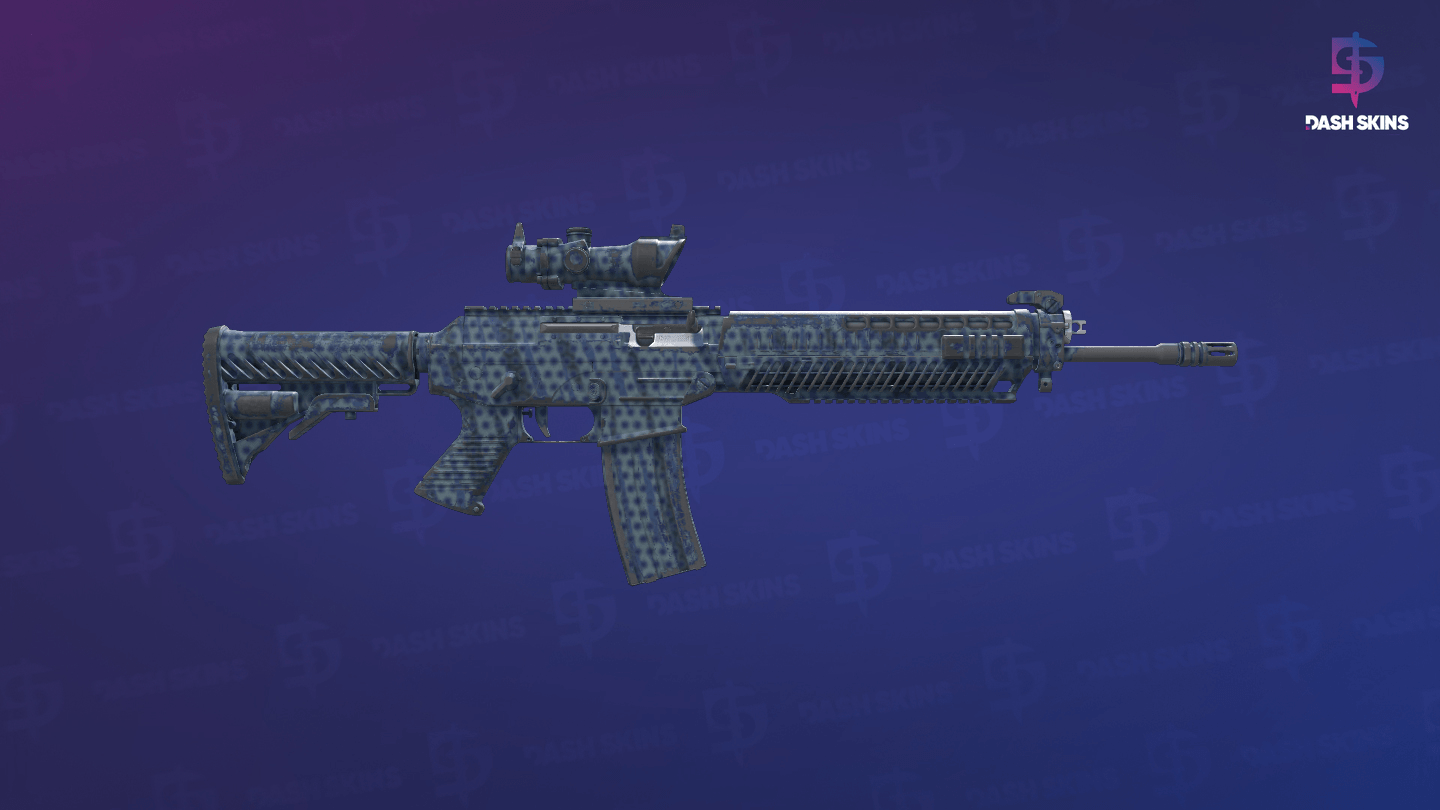 SG 553 | Waves Perforated (Field-Tested) - Backside Screenshot