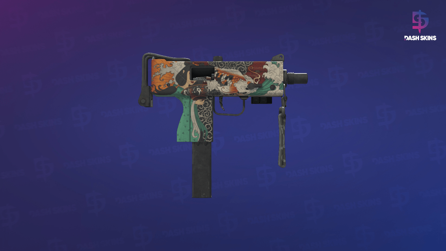 StatTrak™ MAC-10 | Allure (Well-Worn) - Backside Screenshot