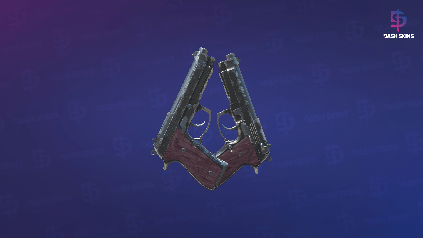 Dual Berettas | BorDeux (Field-Tested) - Backside Screenshot