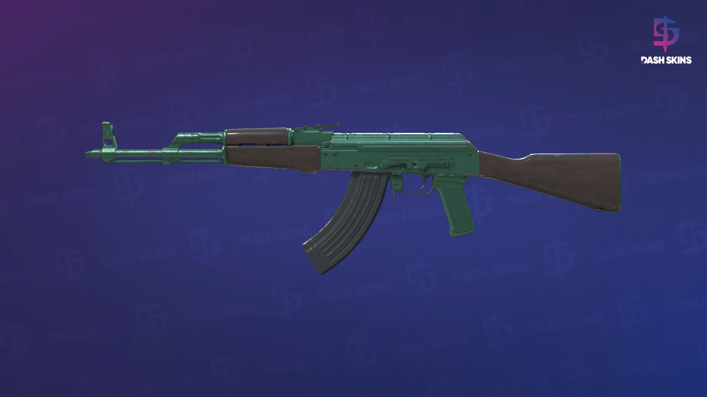 AK-47 | Wintergreen (Field-Tested) - Frontside Screenshot