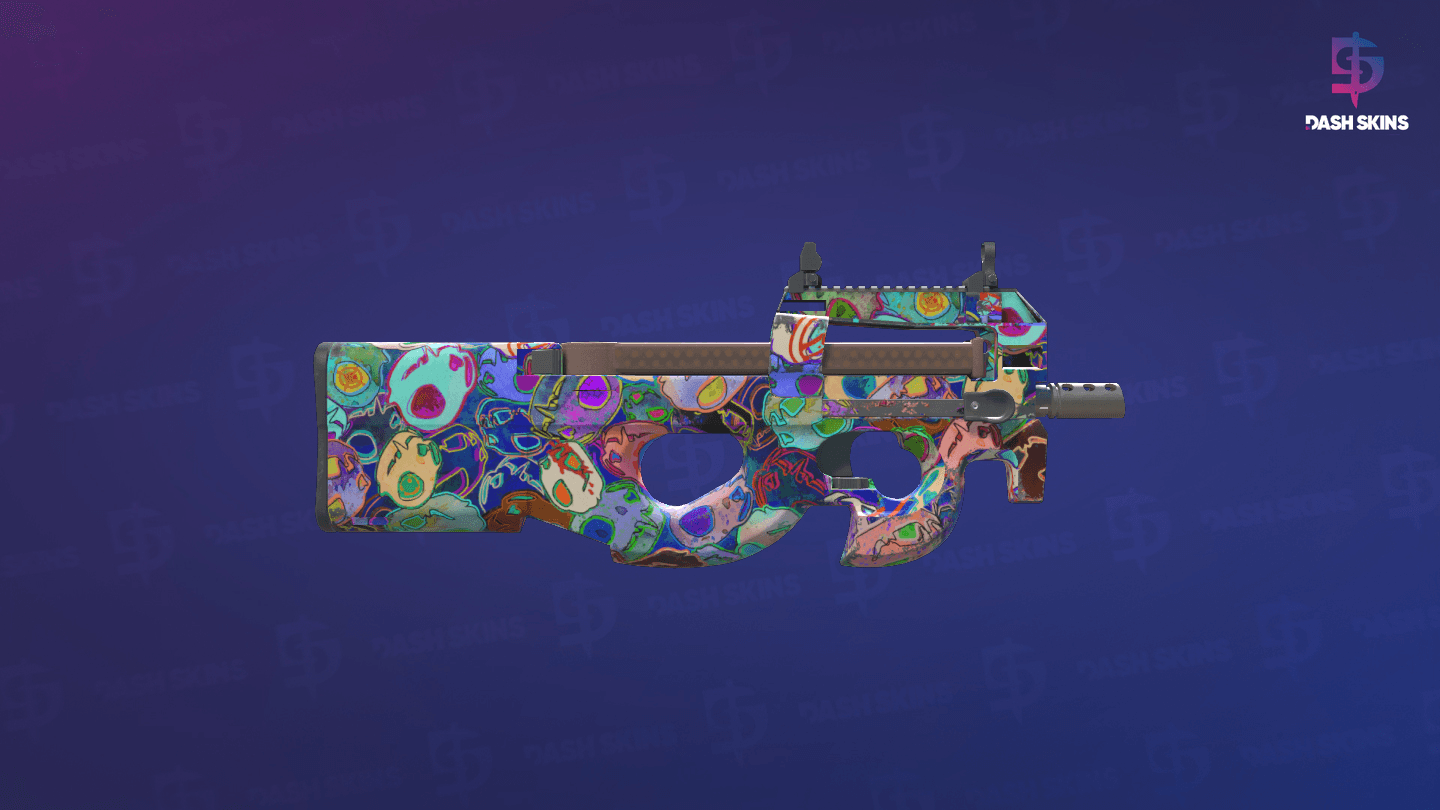 P90 | Death by Kitty (Minimal Wear) - Backside Screenshot