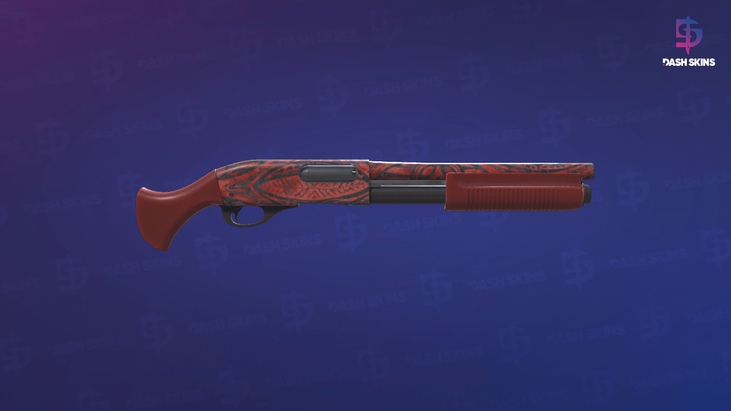 Sawed-Off | Crimson Batik (Field-Tested) - Backside Screenshot