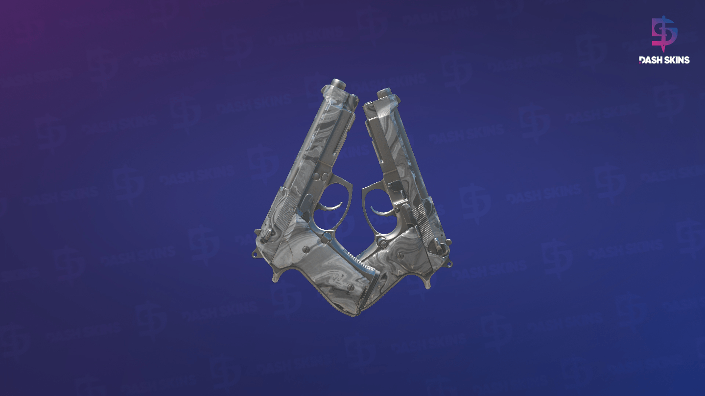 Dual Berettas | Silver Pour (Field-Tested) - Backside Screenshot