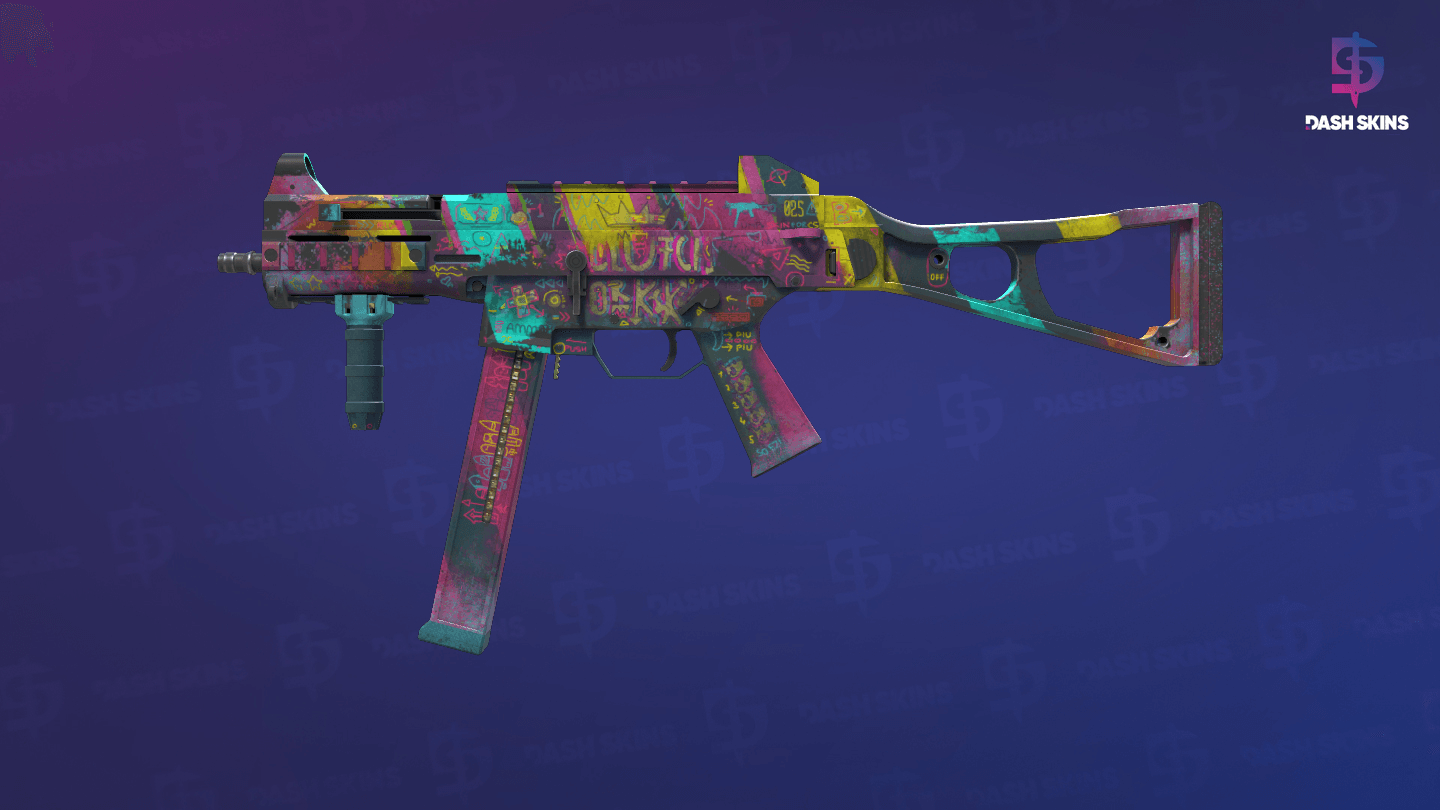 UMP-45 | Wild Child (Battle-Scarred) - Frontside Screenshot