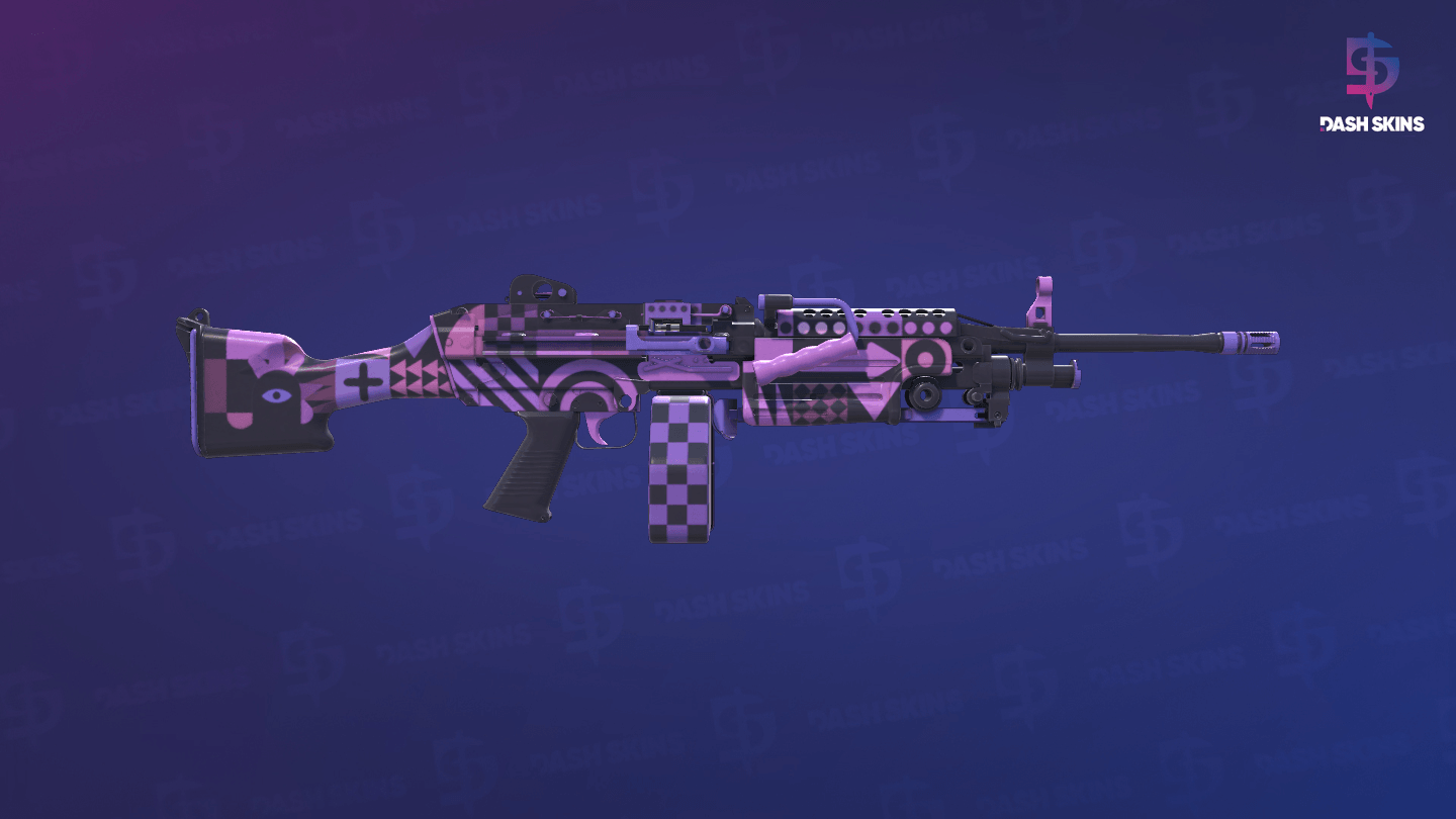 StatTrak™ M249 | Bock Blocks (Minimal Wear) - Backside Screenshot