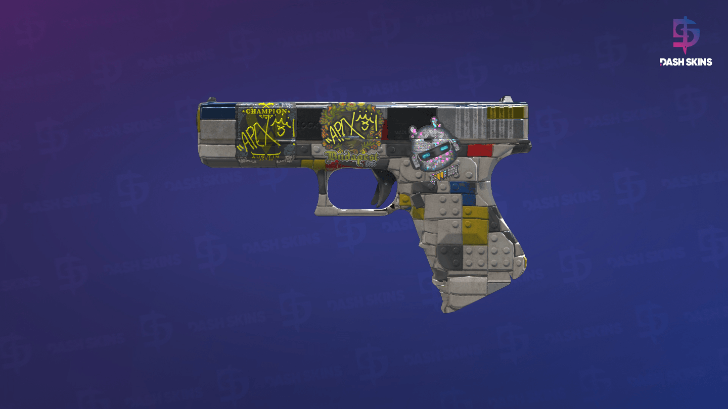 Glock-18 | Block-18 (Battle-Scarred) - Frontside Screenshot