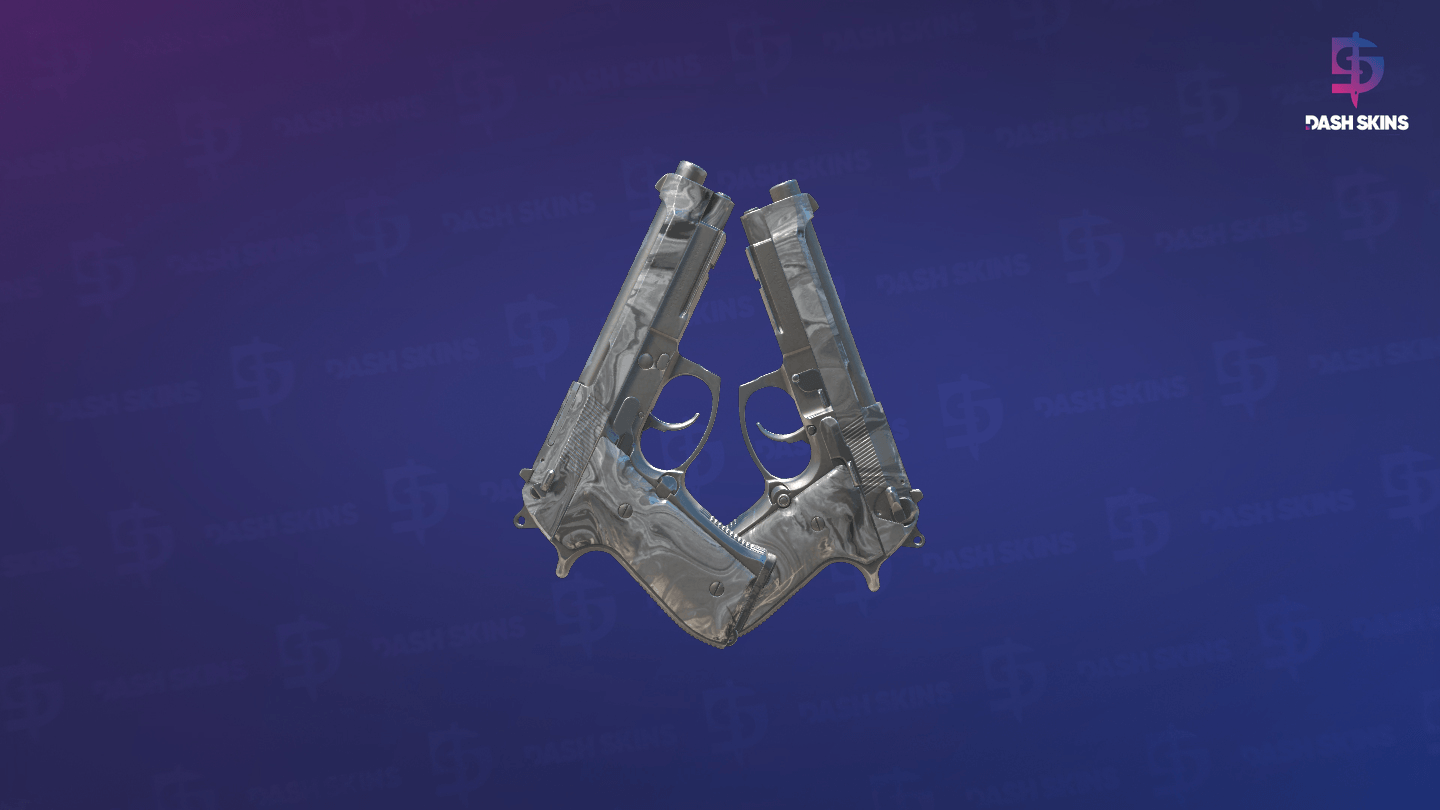 Dual Berettas | Silver Pour (Field-Tested) - Backside Screenshot
