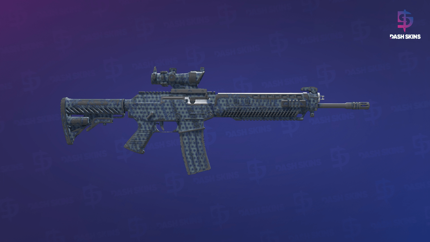 SG 553 | Waves Perforated (Well-Worn) - Backside Screenshot