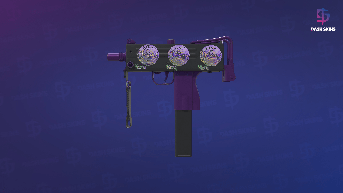 MAC-10 | Ultraviolet (Minimal Wear) - Frontside Screenshot