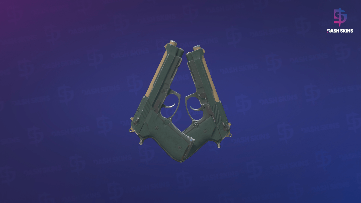 Dual Berettas | Contractor (Well-Worn) - Backside Screenshot