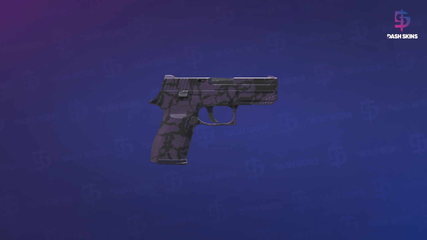 P250 | Plum Netting (Factory New) - Backside Screenshot