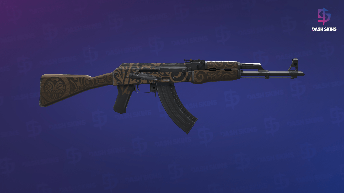 AK-47 | Uncharted (Minimal Wear) - Backside Screenshot