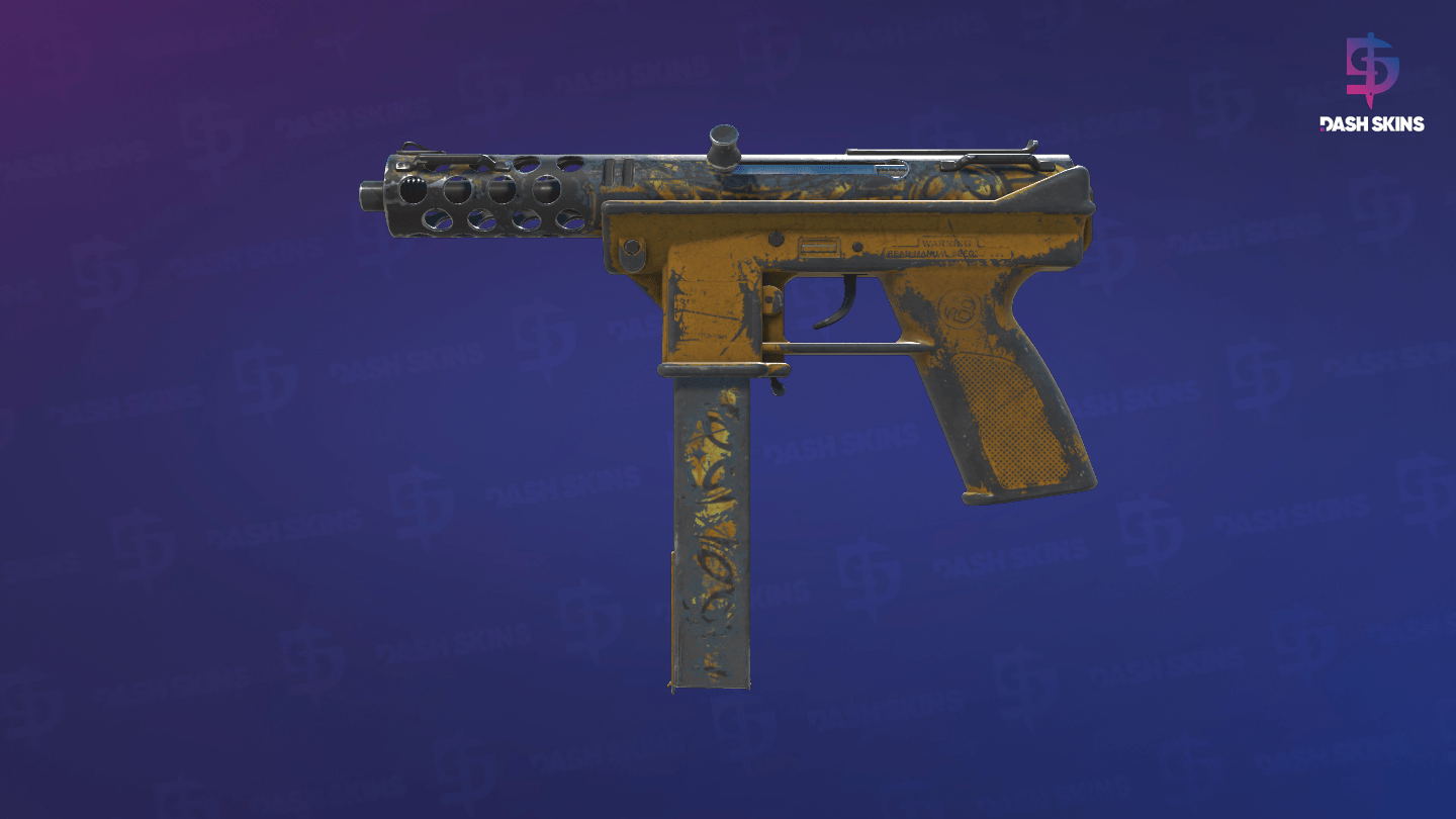 Tec-9 | Banana Leaf (Battle-Scarred) - Frontside Screenshot