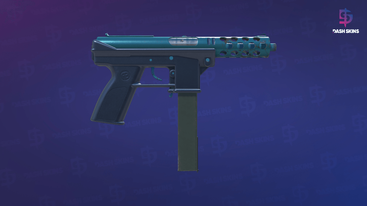 Tec-9 | Blue Blast (Field-Tested) - Backside Screenshot