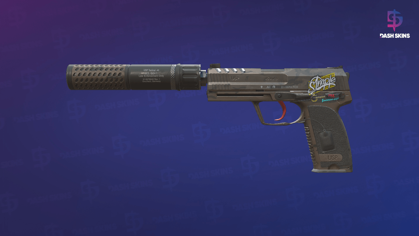 USP-S | Tática Desértica - Frontside Screenshot