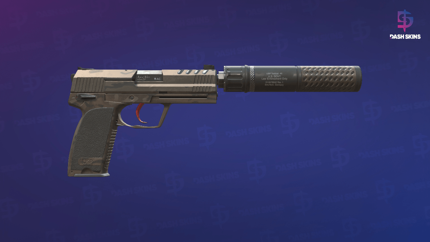 USP-S | Tática Desértica - Backside Screenshot