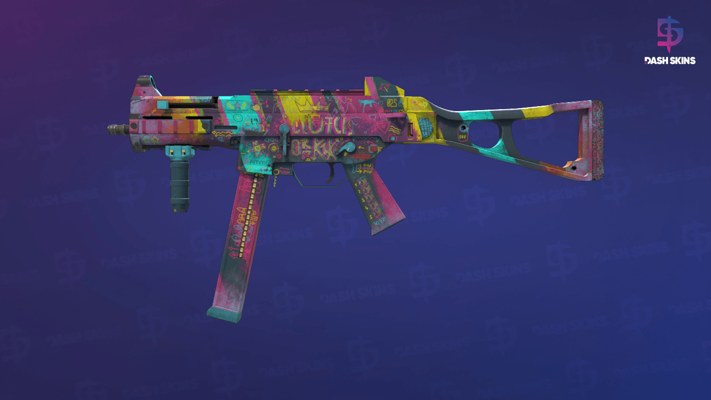 UMP-45 | Wild Child (Well-Worn) - Frontside Screenshot