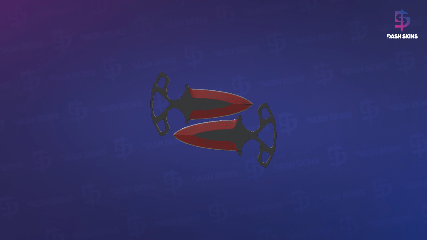 ★ Shadow Daggers | Crimson Web (Field-Tested) - Backside Screenshot