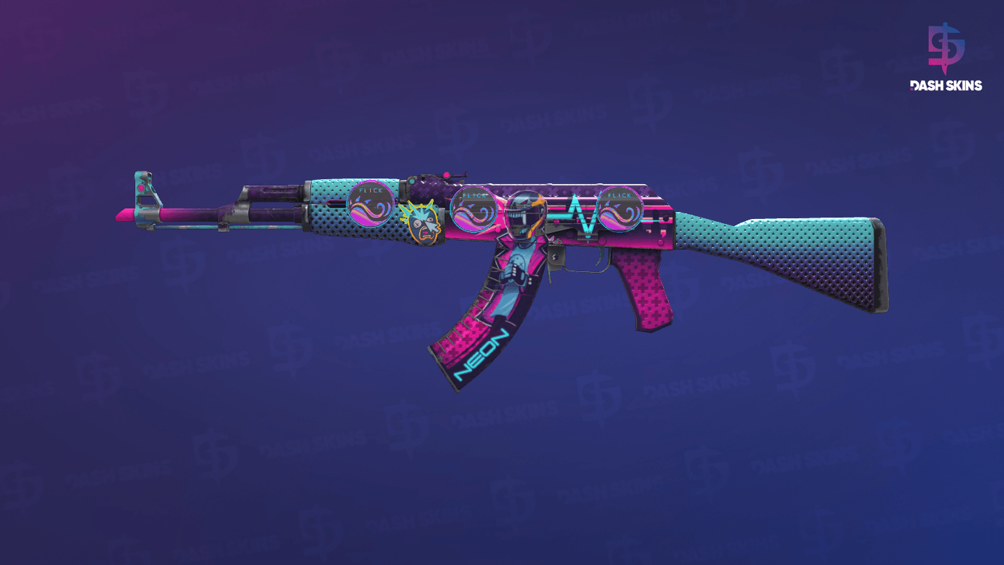 AK-47 | Neon Rider (Field-Tested) - Frontside Screenshot