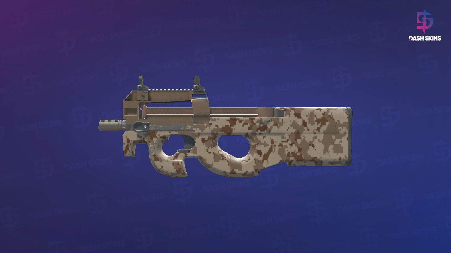 P90 | Desert DDPAT (Minimal Wear) - Frontside Screenshot