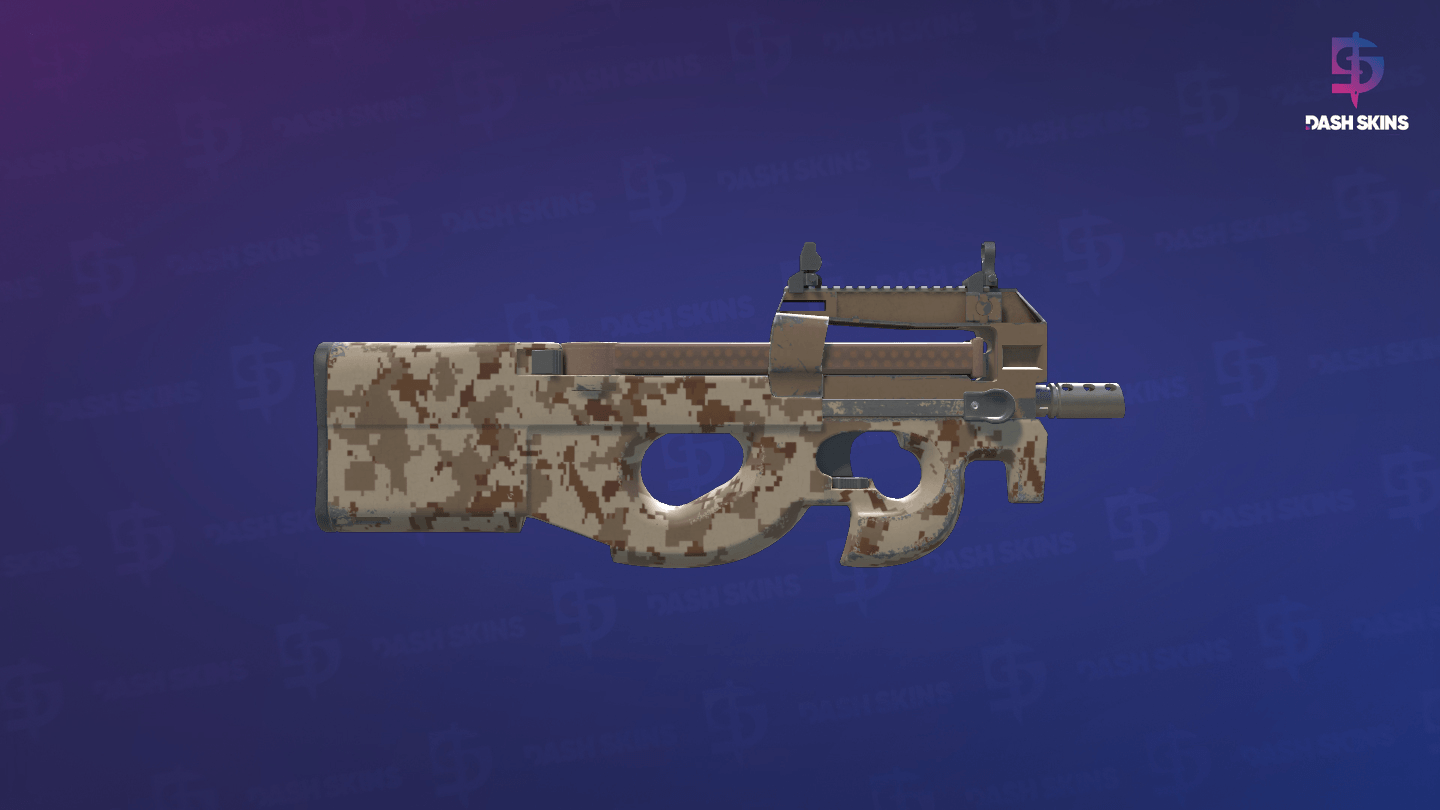 P90 | Desert DDPAT (Minimal Wear) - Backside Screenshot