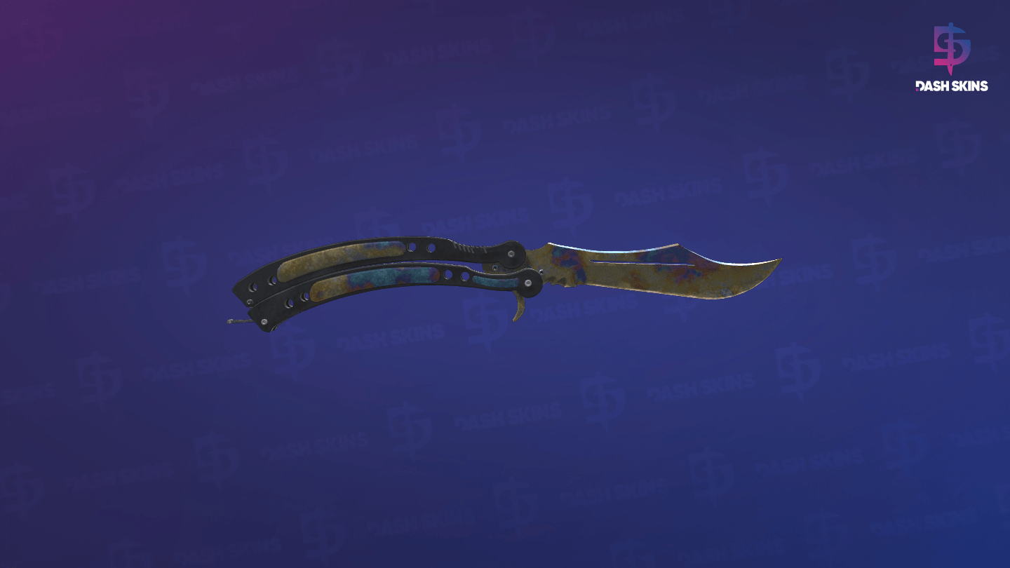 ★ StatTrak™ Butterfly Knife | Case Hardened (Battle-Scarred) - Backside Screenshot