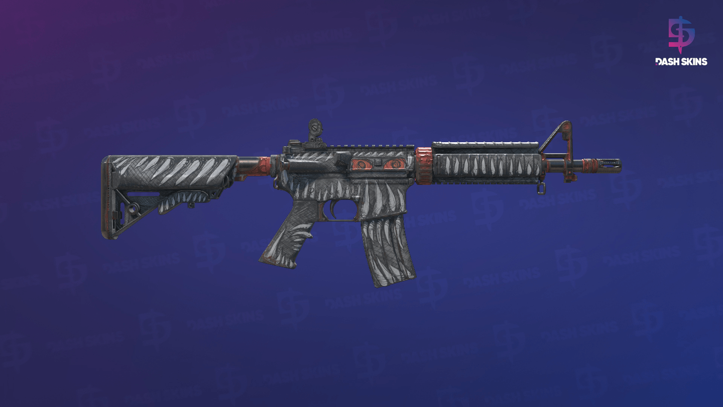 M4A4 | Zubastick (Well-Worn) - Backside Screenshot
