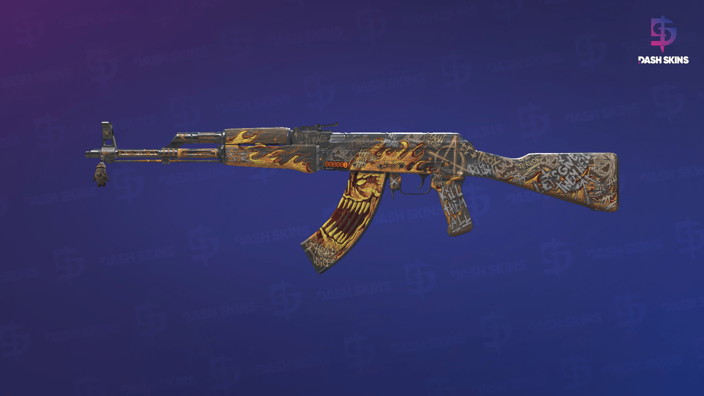 AK-47 (StatTrak™) | Fúria Ardente - Frontside Screenshot