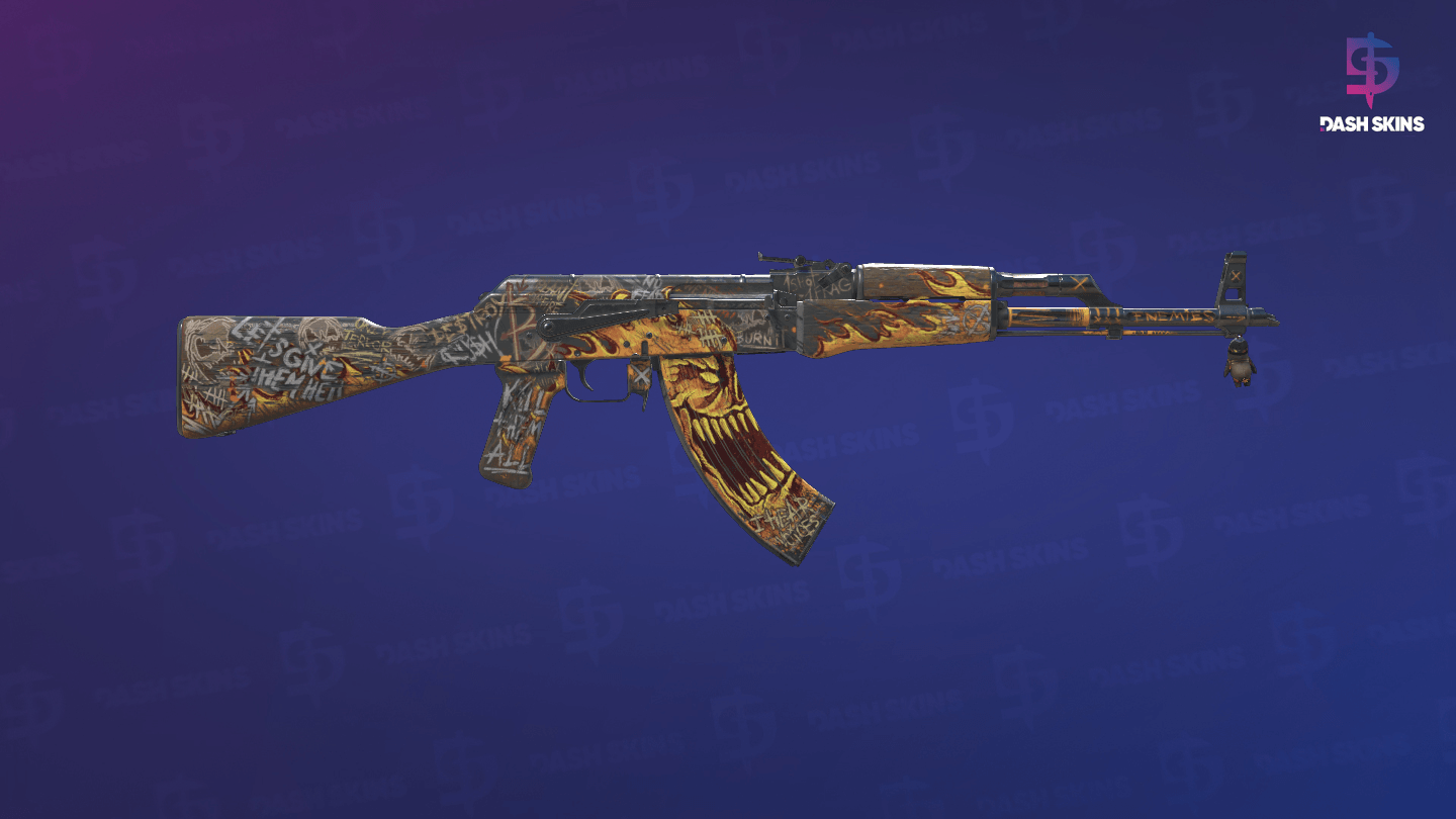 AK-47 (StatTrak™) | Fúria Ardente - Backside Screenshot