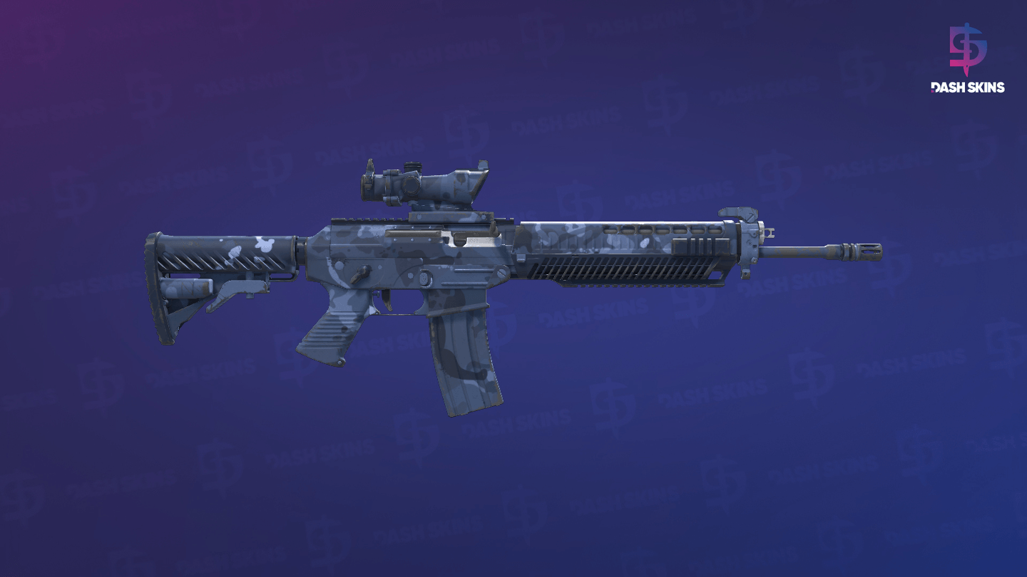 SG 553 | Night Camo (Field-Tested) - Backside Screenshot