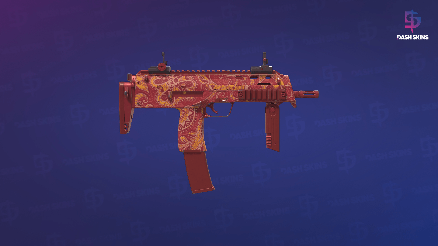 MP7 | Coral Paisley (Minimal Wear) - Backside Screenshot