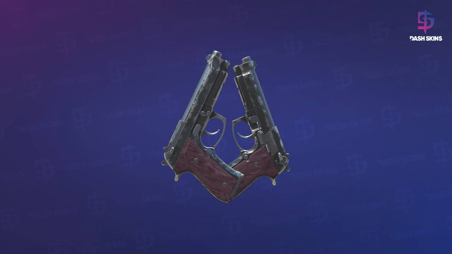 Dual Berettas | BorDeux (Field-Tested) - Backside Screenshot